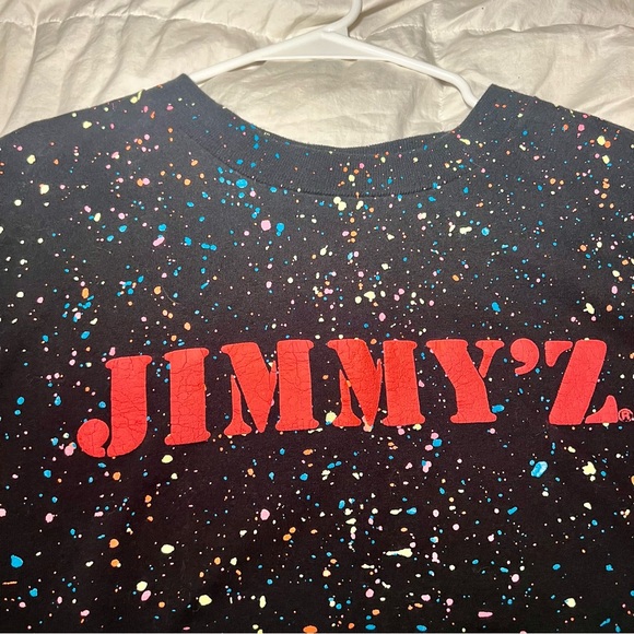 Vtg JIMMY’Z Shirt One size 90s JIMMY’Z. Splatter Paint RARE! - Picture 3 of 8